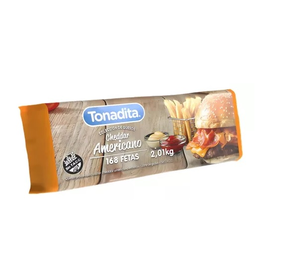 Cheddar x 168 fetas - Tonadita